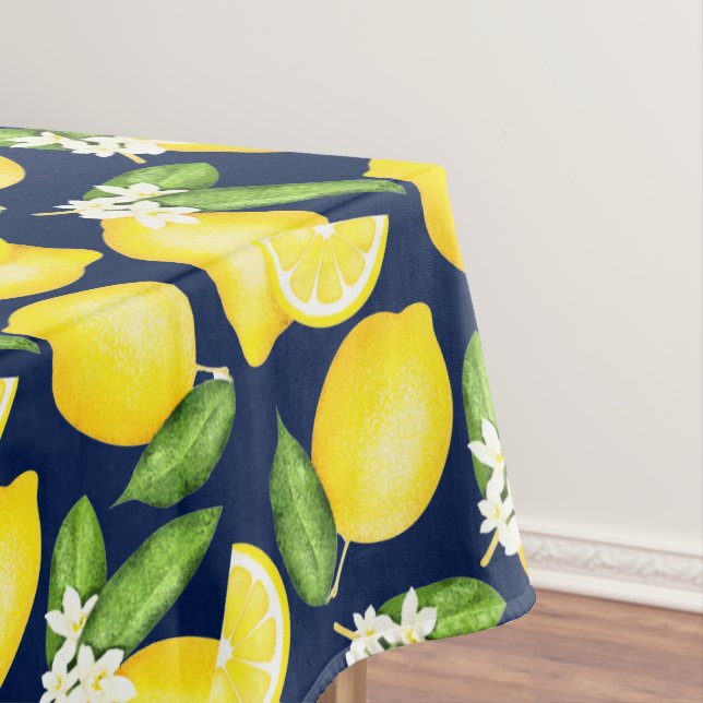 Nappe Citrus Botanique Citron bleu marine (In Situ)