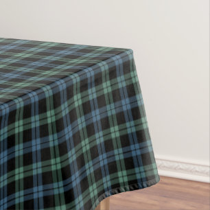 Nappe Clan Campbell Light Blue et Green Scottish Tartan