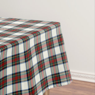 Nappe Clan tartan rouge et blanc de Stewart de robe