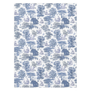 Nappe Classé élégant Rustic Blue Country Toile