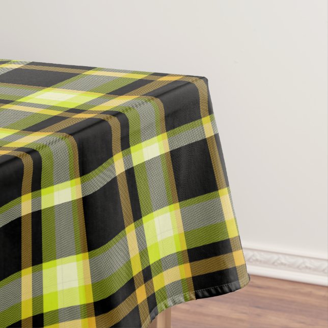 Nappe Classic Jaune Noir Plaid Motif Retro Tartan (In Situ)