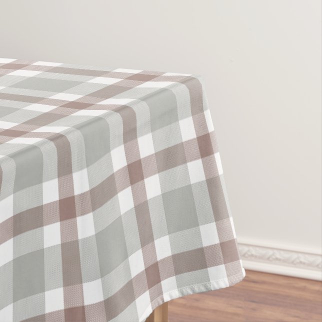 Nappe Classic Stripes Brown, Taupe, Linen Hues  (In Situ)
