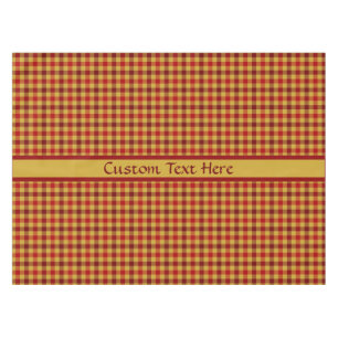 Nappe Classique Tartan Plaid Rouge Brown À damiers Motif