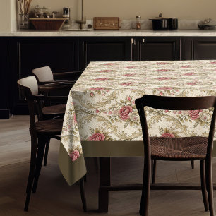 Nappe Classique Victorienne Damas Chaleureuse Atmosphère