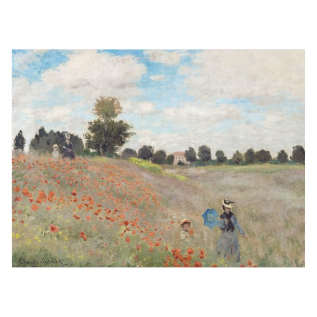 Nappe Claude Monet - Champ de pavot (Devant (Horizontal))