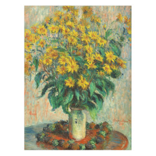 Nappe Claude Monet - Fleurs d'artichauts de Jérusalem