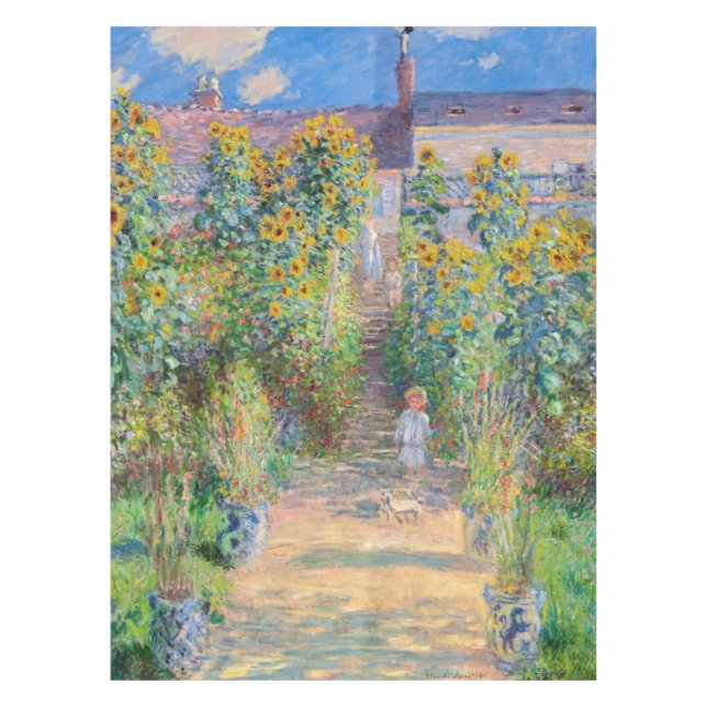 Nappe Claude Monet - Le jardin de l'artiste à Vetheuil (Devant)