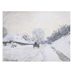 Nappe Claude Monet - Panier sur la route des neiges à Ho