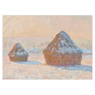 Nappe Claude Monet - Piles à roues, Effet neige, Matin