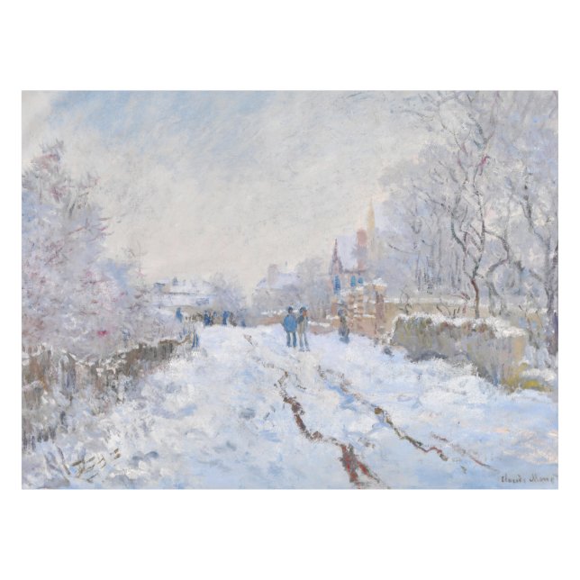 Nappe Claude Monet - Scène de neige à Argenteuil (Devant (Horizontal))