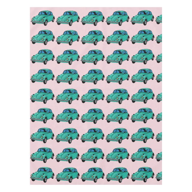 Nappe Cloche de table de voiture bleue (Devant)