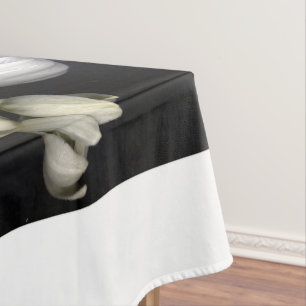 Nappe Cœur blanc en noir