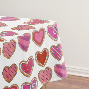 Nappe Coeur givré rose Coeurs Cookies Aimer Saint-Valent