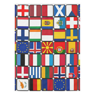 Nappe Collage international du drapeau