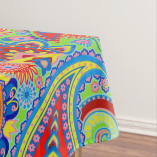 Nappe Coloré Retro Paisley Motif