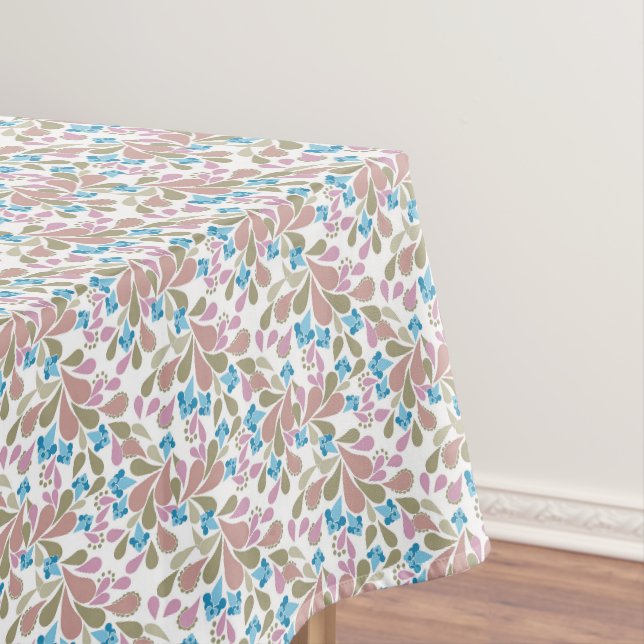 Nappe Colorful bouquets of retro flowers on white  (In Situ)