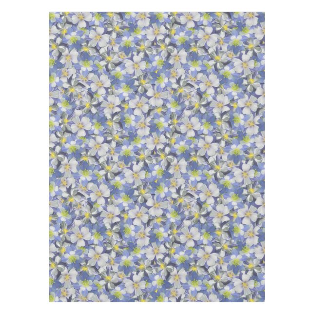 Nappe Columbines Motif sans âme (Devant)