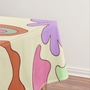 Nappe composition des éléments de doodle pastel