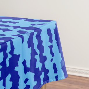 Nappe Conception Abstraite Irrégulière Bleu Cyan 