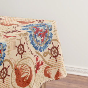 Nappe Conception de coeur Crustacé