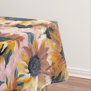 Nappe Conception de l'aquarelle de tournesol