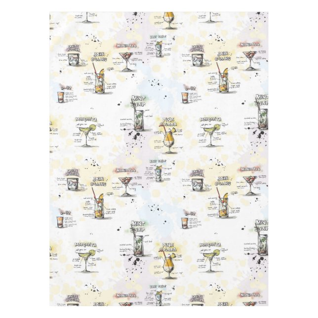 Nappe Conception de recette de boissons de cocktail (Devant)