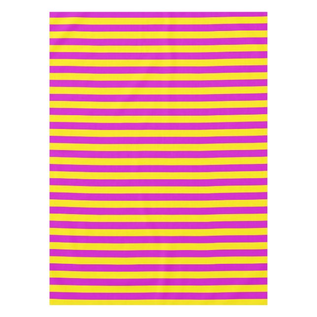 Nappe Conception des rayures pourpre et jaune (Devant)