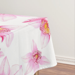 Nappe Conception d'orchidées à l'aquarelle 15