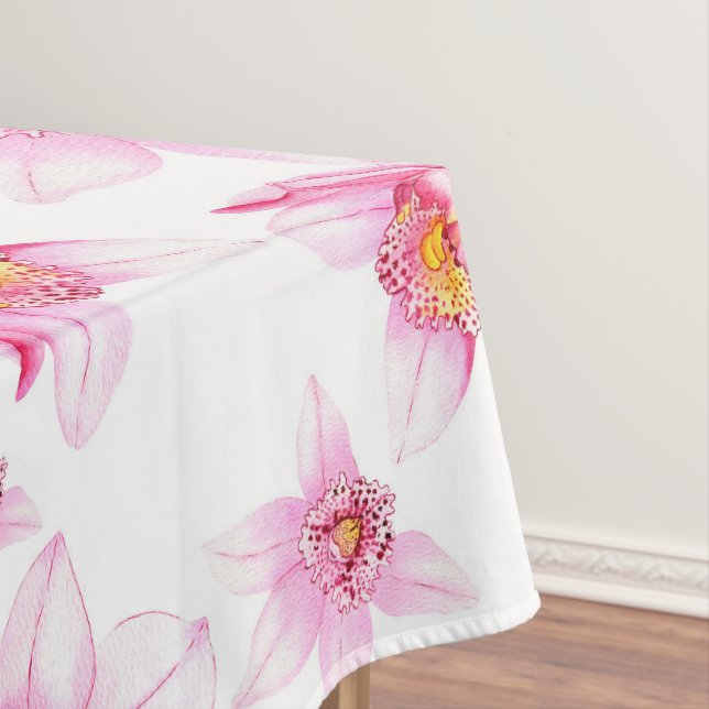 Nappe Conception d'orchidées à l'aquarelle 15  (In Situ)