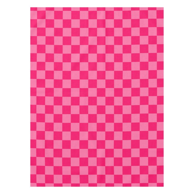 Nappe Conception du Motif du vérificateur rose clair et  (Devant)
