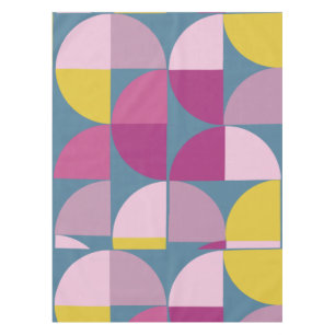 Nappe Conception géométrique du milieu du siècle Bleu ja