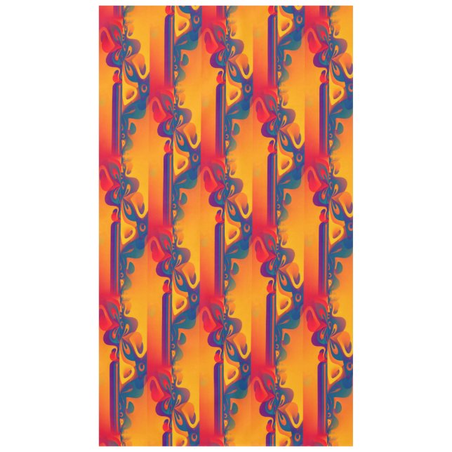 Nappe Conception graphique transparente - jaune rouge I (Devant)