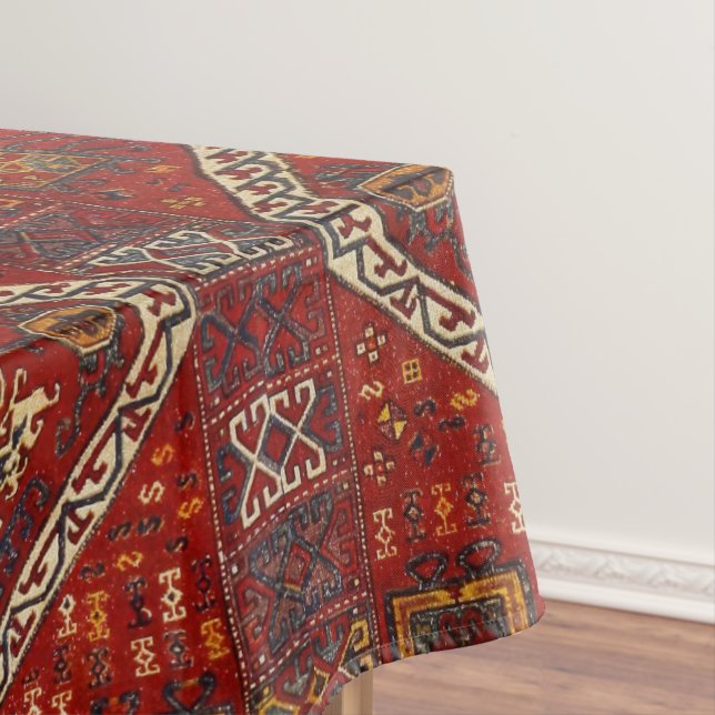 Nappe Conception orientale de couverture dans rouge (In Situ)
