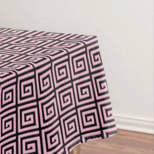 Nappe Conception principale grecque - rose et noir