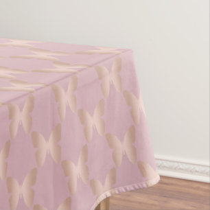 Nappe Conception rose élégante et moderne de papillon