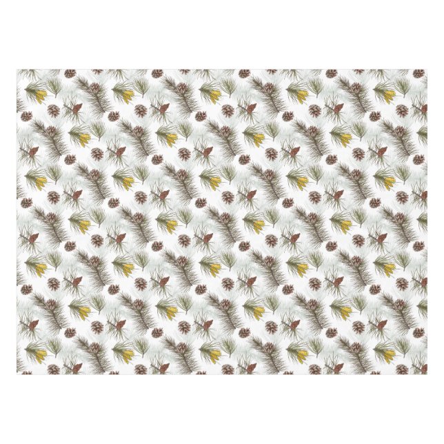 Nappe Cônes de pin d'automne (Devant (Horizontal))