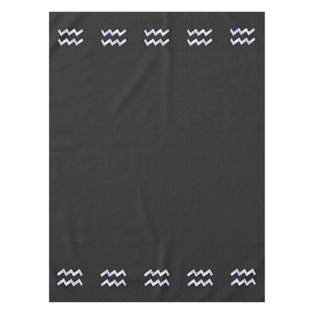 Nappe Connexion moderne Silver Aquarius Zodiac Snake (Devant)