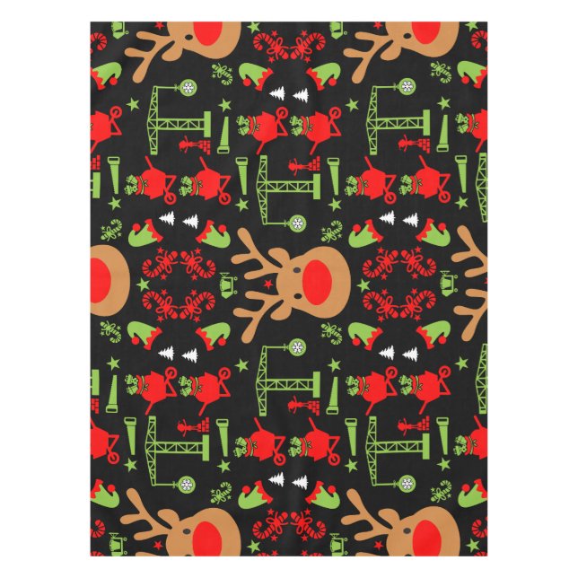 Nappe Construction de bâtiments Noël (Devant)