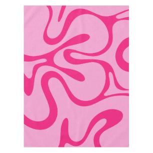 Nappe Contours lisses Preppy rose Abstrait Motif