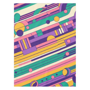 Nappe Cool, design rétro coloré des années 80/90