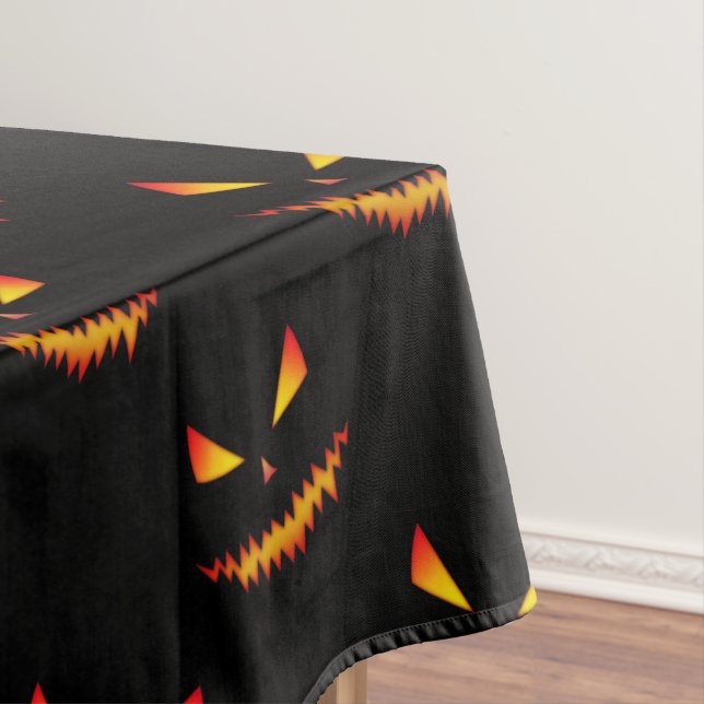Nappe Cool effrayant Jack O'Lantern visage motif d'Hallo (In Situ)