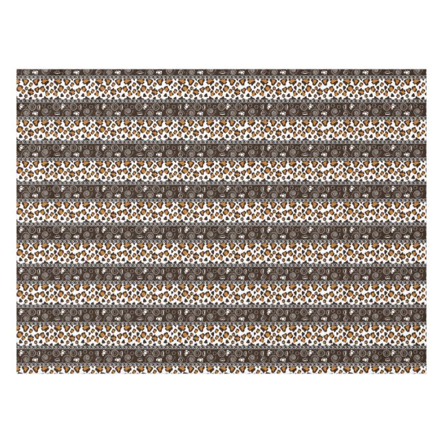 Nappe Copie africaine avec le motif de peau de guépard (Devant (Horizontal))