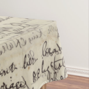 Nappe Copie vintage de calligraphie antique de manuscrit