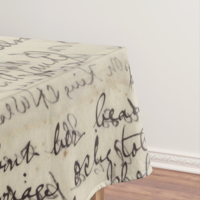 Nappe Copie vintage de calligraphie antique de manuscrit (In Situ)