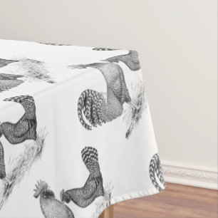 Nappe Coq et poule Grise de Californie