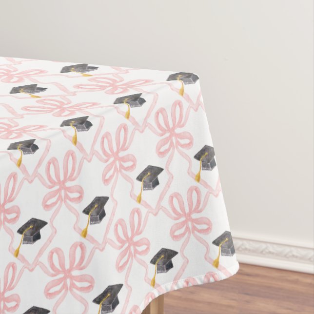 Nappe Coquette Pink Bow Graduation (In Situ)