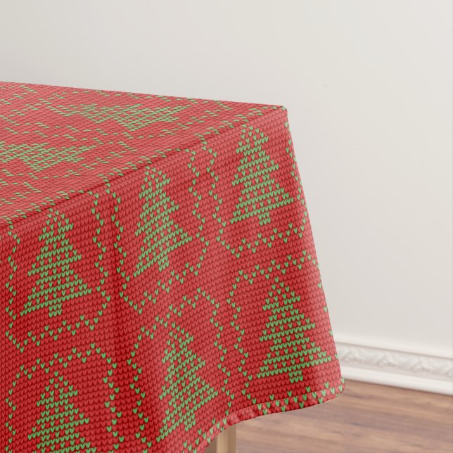 Nappe Cosy sapin de Noël affreux pull à damiers motif (In Situ)