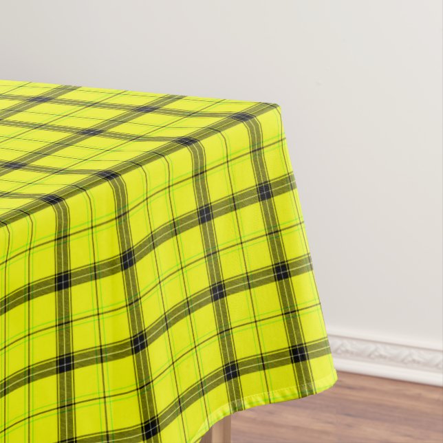 Nappe Coton Check & Black Lines | Tartan Jaune Plaid (In Situ)