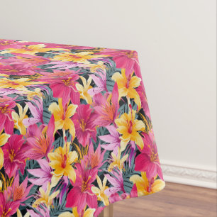 Nappe Coton floral tropical