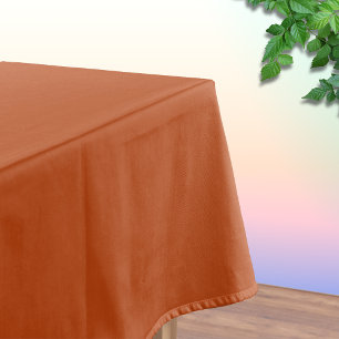 Nappe Couleur Uni Rouille Classique Élégant